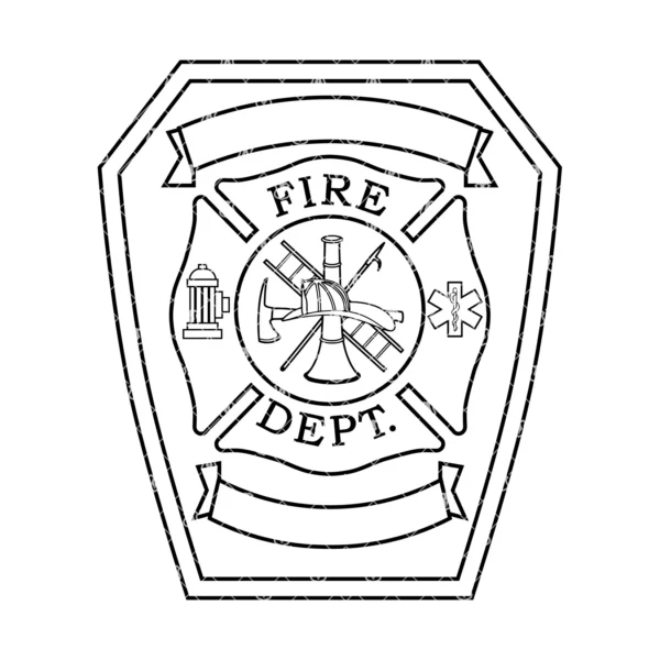 Blank Fire Department Style Badge v2 - Image 2