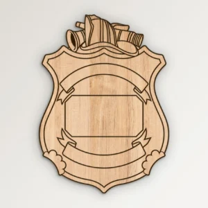 Blank Fire Badge v5 SVG Vector911