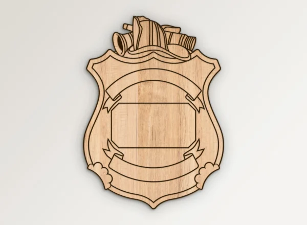 Blank Fire Badge v5 SVG Vector911