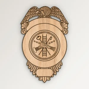 Blank Fire Department Style Badge v6 SVG Vector911