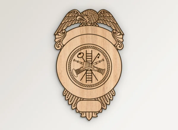 Blank Fire Department Style Badge v6 SVG Vector911