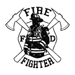 Firefighter Crossed Axes Emblem.webp