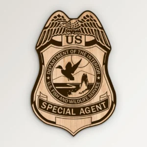 US Fish Wildlife Service Special Agent Badge SVG Vector911