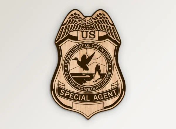 US Fish Wildlife Service Special Agent Badge SVG Vector911