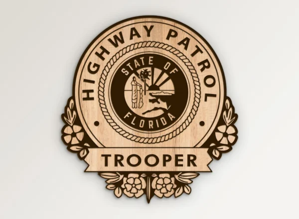 Florida Highway Patrol Trooper Emblem SVG Vector911