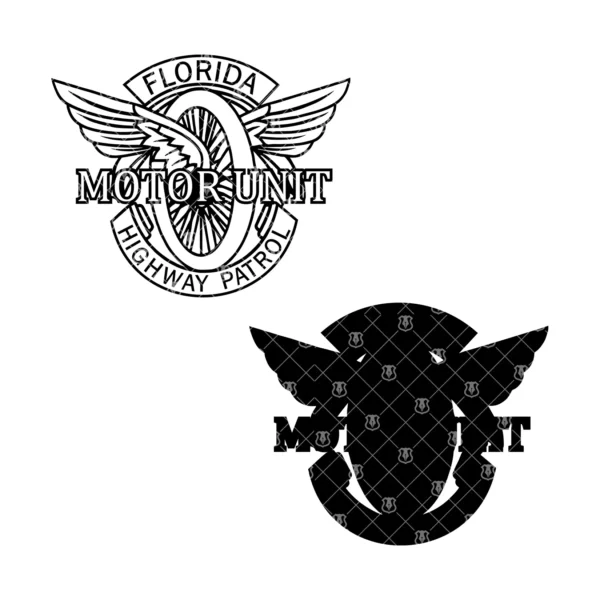 Florida Highway Patrol Motor Unit Motorcycle Emblem - Image 3