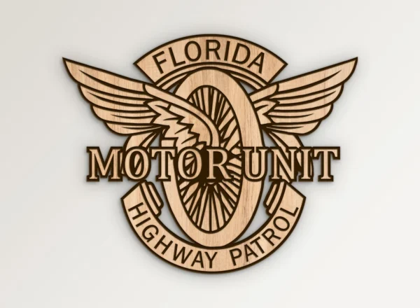 Florida Highway Patrol Motor Unit Motorcycle Emblem SVG Vector911