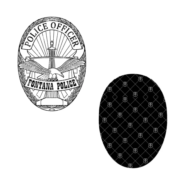 Fontana California Police Officer Badge - Image 3