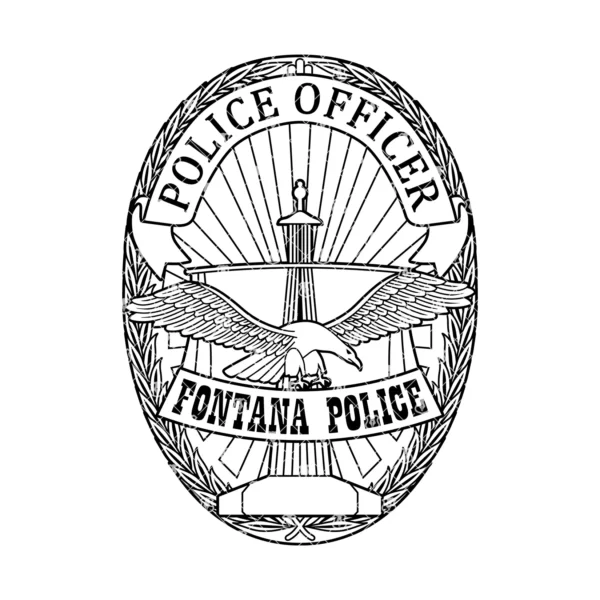 Fontana California Police Officer Badge - Image 2