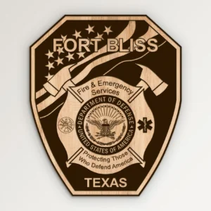 Fort Bliss Texas DOD Fire Department Emblem SVG Vector911