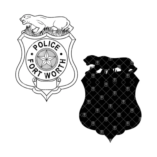 Fort Worth Texas Police Badge - Image 3