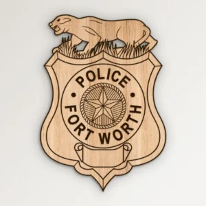 Fort Worth Texas Police Badge SVG Vector911