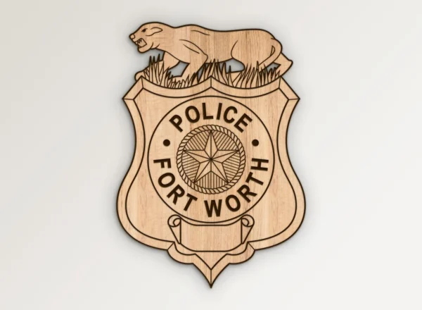 Fort Worth Texas Police Badge SVG Vector911