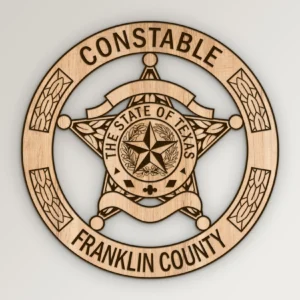 Franklin County Texas Constable Badge SVG Vector911