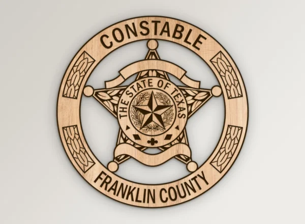 Franklin County Texas Constable Badge SVG Vector911