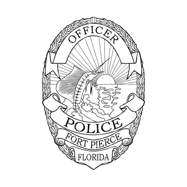 Fort Pierce Florida Police Officer Badge - Image 2