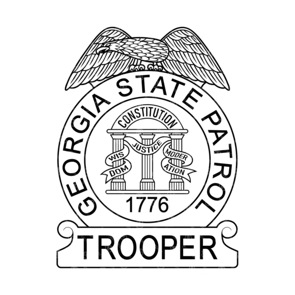 Georgia State Patrol Trooper Badge - Image 2