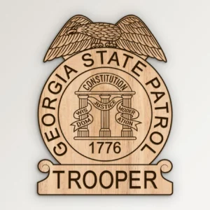 Georgia State Patrol Trooper Badge SVG Vector911