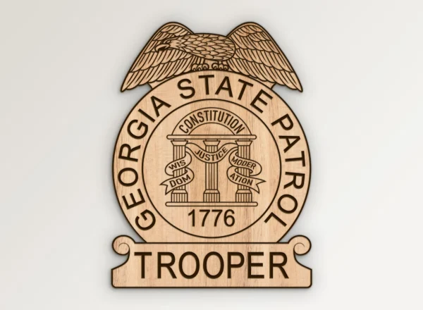 Georgia State Patrol Trooper Badge SVG Vector911