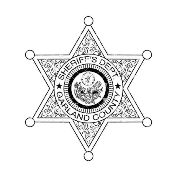 Garland County Arkansas Sheriff's Department Badge - Image 2