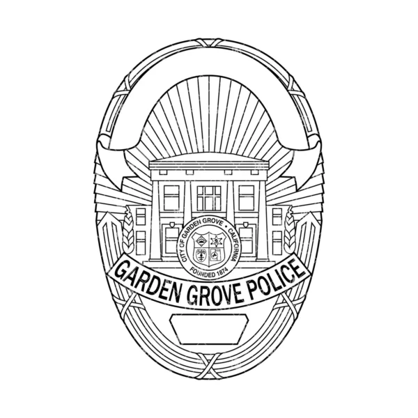 Garden Grove California Police Badge - Image 2