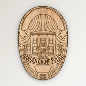 Garden Grove California Police Badge SVG Vector911