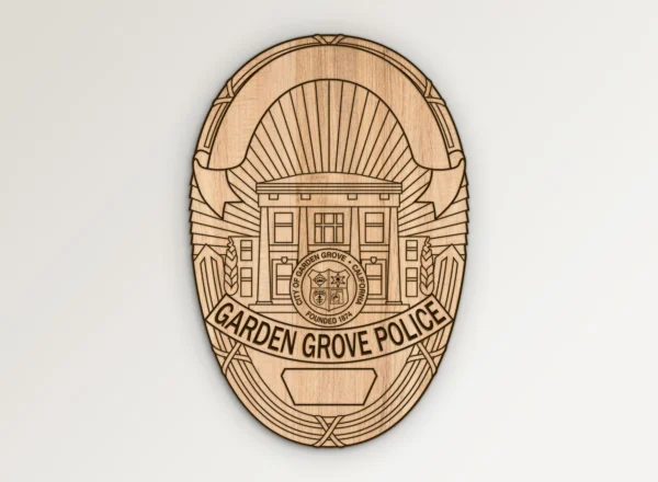 Garden Grove California Police Badge SVG Vector911