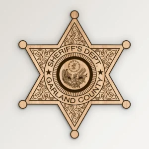 Garland County Arkansas Sheriffs Department Badge SVG Vector911