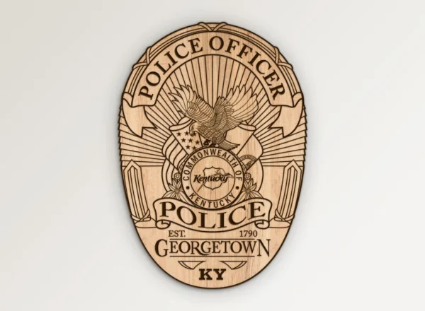 Georgetown Kentucky Police Officer Badge SVG Vector911