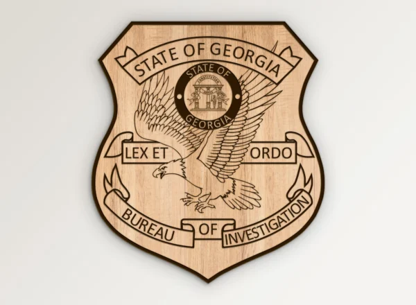 State of Georgia Bureau of Investigations Badge SVG Vector911