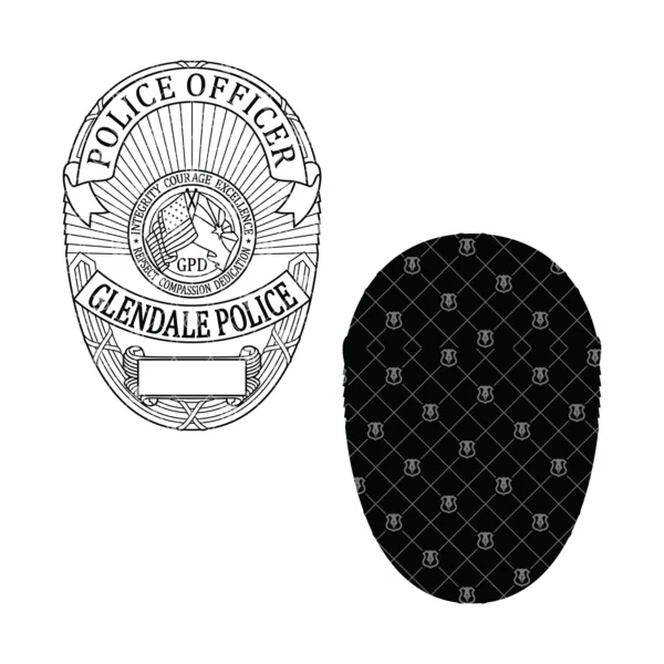 Glendale Arizona Police Officer Badge - Image 3