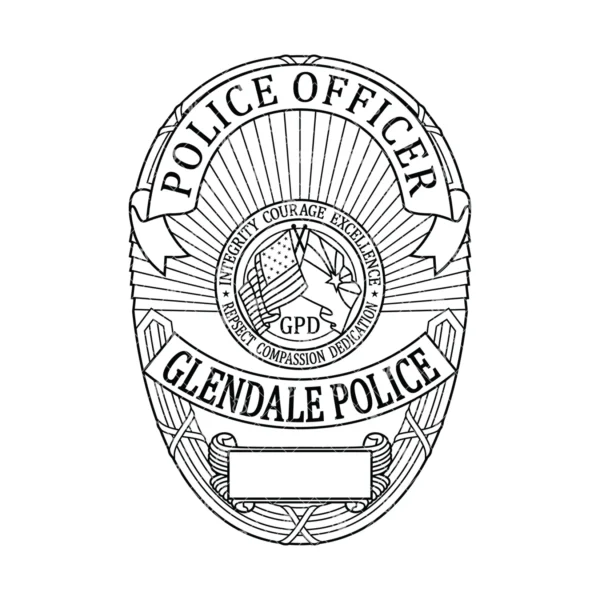 Glendale Arizona Police Officer Badge - Image 2