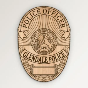 Glendale Arizona Police Officer Badge SVG Vector911