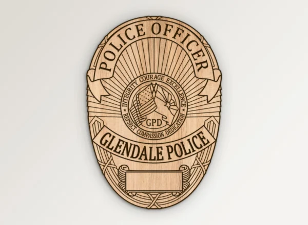 Glendale Arizona Police Officer Badge SVG Vector911