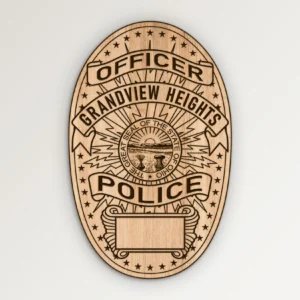 Grandview Heights Ohio Police Officer Badge SVG Vector911