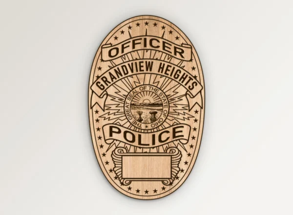 Grandview Heights Ohio Police Officer Badge SVG Vector911