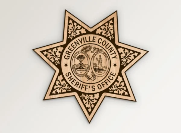 Greenville County South Carolina Sheriffs Office Badge SVG Vector911