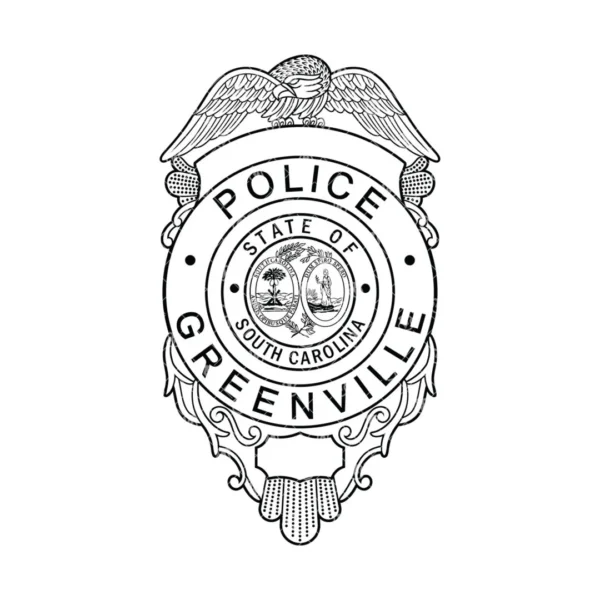 Greenville South Carolina Police Badge - Image 2