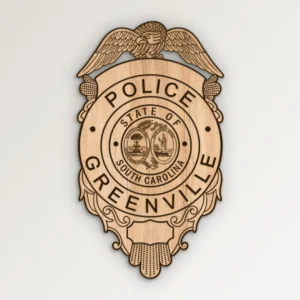 Greenville South Carolina Police Badge SVG Vector911