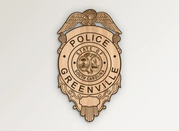 Greenville South Carolina Police Badge SVG Vector911