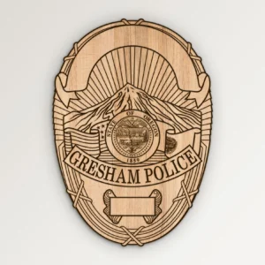 Gresham Oregon Police Badge SVG Vector911