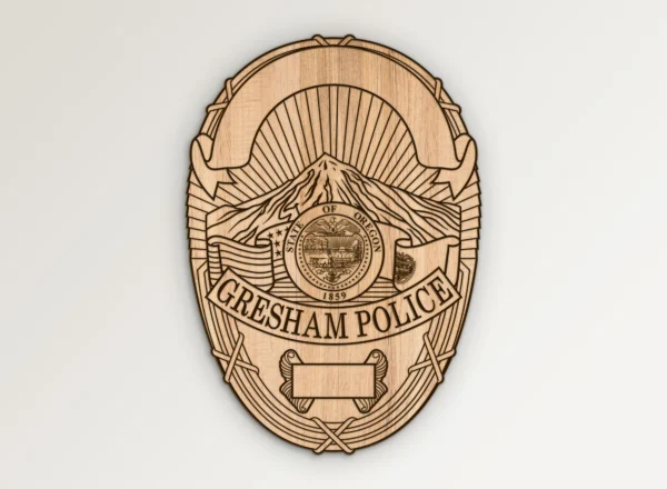 Gresham Oregon Police Badge SVG Vector911