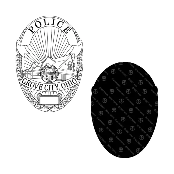 Grove City Ohio Police Badge - Image 3