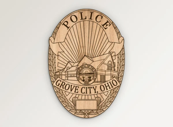 Grove City Ohio Police Badge SVG VECTOR911