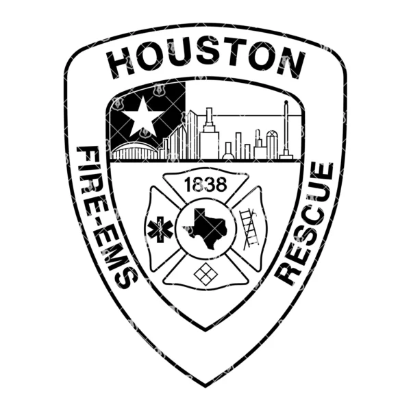 Houston Texas Fire Department Patch - Image 2