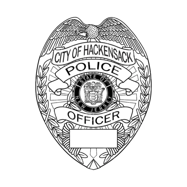 Hackensack New Jersey Police Officer Badge - Image 2