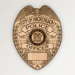 Hackensack New Jersey Police Officer Badge SVG Vector911