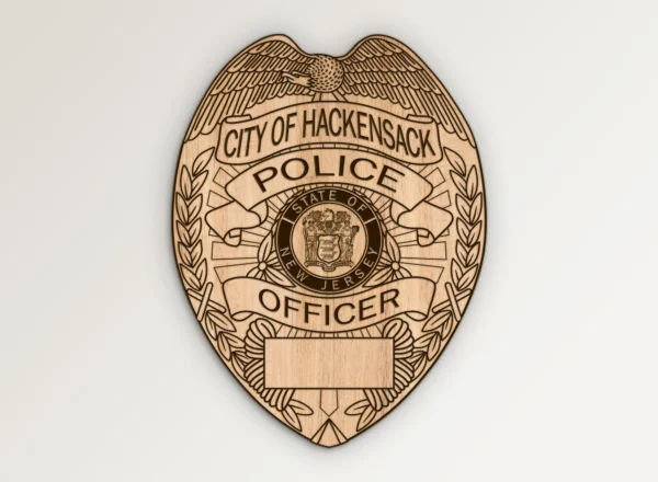 Hackensack New Jersey Police Officer Badge SVG Vector911