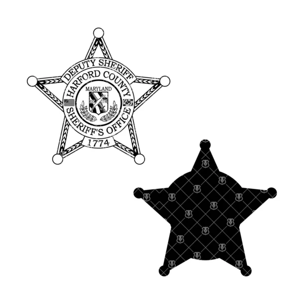 Harford Maryland Sheriff Deputy Badge - Image 3