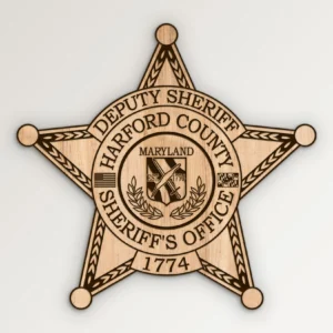 Harford County Maryland Sheriffs Office Deputy Star Badge SVG Vector911